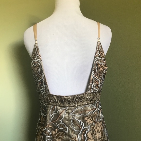 Sue Wong Nocturne embroidery beaded floral evening dress - Picture 7 of 10